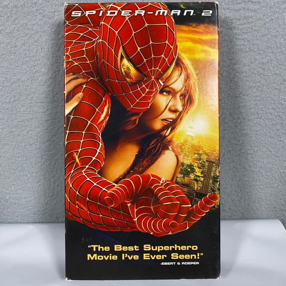 Marvel Spider-Man 2 VHS Movie 2004 Tobey Maguire Doc Ock Action